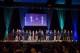 Jul. 21, 2012; South Bend, IN, USA; Charles Davis introduces the 2012 enshrinees to the College Football Hall of Fame at the enshrinement dinner at the Century Center. Mandatory Credit: Matt Cashore-USA TODAY Sports