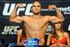 Nov 15, 2013; Las Vegas, NV, USA; UFC fighter Robbie Lawler participates in the official weigh-in of UFC 167 at MGM Grand Garden Arena. Mandatory Credit: Stephen R. Sylvanie-USA TODAY Sports