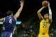 WACO, TX - JANUARY 11: Isaiah Austin #21 of the Baylor Bears shoots the ball against the TCU Horned Frogs on January 11, 2014 at the Ferrell Center in Waco, Texas. (Photo by Cooper Neill/Getty Images)