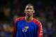 Feb 4, 2014; Waco, TX, USA; Kansas Jayhawks center Joel Embiid (21) warms up before the game against the Baylor Bears at the Ferrell Center. The Jayhawks defeated the Bears 69-52. Mandatory Credit: Jerome Miron-USA TODAY Sports