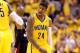 INDIANAPOLIS, IN - MAY 20: Paul George #24 of the Indiana Pacers reacts against the Miami Heat during Game Two of the Eastern Conference Finals of the 2014 NBA Playoffs at at Bankers Life Fieldhouse on May 20, 2014 in Indianapolis, Indiana. NOTE TO USER: