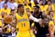 INDIANAPOLIS, IN - MAY 20: Paul George #24 of the Indiana Pacers looks to pass as LeBron James #6 of the Miami Heat defends during Game Two of the Eastern Conference Finals of the 2014 NBA Playoffs at at Bankers Life Fieldhouse on May 20, 2014 in Indianap