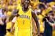 INDIANAPOLIS, IN - MAY 20: Lance Stephenson #1 of the Indiana Pacers celebrates after making a basket against the Miami Heat during Game Two of the Eastern Conference Finals of the 2014 NBA Playoffs at at Bankers Life Fieldhouse on May 20, 2014 in Indian