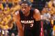 INDIANAPOLIS, IND - MAY 20: Dwyane Wade #3 of the Miami Heat during the game against the Indiana Pacers in Game Two of the Eastern Conference Finals during the 2014 NBA Playoffs at Bankers Life Fieldhouse on May 20, 2014 in Indianapolis, Indiana. NOTE TO