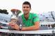 ROME, ITALY - MAY 18: Novak Djokovic of Serbia with the trophy after defeating Rafael Nadal of Spain in the final during day eight of the Internazionali BNL d'Italia tennis 2014 on May 18, 2014 in Rome, Italy. (Photo by Julian Finney/Getty Images)