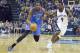 MEMPHIS, TN - APRIL 26: Kevin Durant #35 of the Oklahoma City Thunder dribbles the ball while defended by Tony Allen #9 of the Memphis Grizzlies in Game 4 of the Western Conference Quarterfinals during the 2014 NBA Playoffs at FedExForum on April 26, 201