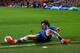 LONDON, ENGLAND - APRIL 08: David Luiz of Chelsea clears the ball to avoid a corner during the UEFA Champions League Quarter Final second leg match between Chelsea and Paris Saint-Germain FC at Stamford Bridge on April 8, 2014 in London, England. (Photo