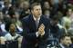 Feb 1, 2014; Memphis, TN, USA; Memphis Grizzlies head coach Dave Joerger during the game against the Milwaukee Bucks at FedExForum. Memphis defeated Milwaukee 99-90. Mandatory Credit: Nelson Chenault-USA TODAY Sports