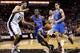 The Thunder's Reggie Jackson has scored only 21 points total in the first two games against the Spurs.