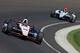 INDIANAPOLIS, IN - MAY 23: Will Power of Australia, driver of the #12 Verizon Team Penske Chevrolet Dallara, leads Kurt Busch, driver of the #26 Suretone Andretti Autosport Honda Dallara, during final practice on Carb Day for the 98th running of the Indi