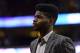 Mar 14, 2014; Philadelphia, PA, USA; Philadelphia 76ers center Nerlens Noel (4) during the fourth quarter against the Indiana Pacers at the Wells Fargo Center. The Pacers defeated the Sixers 101-94. Mandatory Credit: Howard Smith-USA TODAY Sports