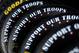 CHARLOTTE, NC - MAY 24: A detailed view of tires reading 'support our troops' in the garage area during practice for the NASCAR Sprint Cup Series Coca-Cola 600 at Charlotte Motor Speedway on May 24, 2014 in Charlotte, North Carolina. (Photo by Jared C.