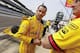 INDIANAPOLIS, IN - MAY 19: Helio Castroneves of Brazil, driver of the #3 Pennzoil Team Penske Chevrolet Dallara is seen on pit road during practice for the Indy 500 at the Indianapolis Motor Speedway on May 19, 2014 in Indianapolis, Indiana. (Photo by Mic