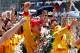 INDIANAPOLIS, IN - MAY 25: Ryan Hunter-Reay, driver of the #28 DHL Andretti Autosport Honda Dallara, celebrates in Victory Lane after winning the 98th running of the Indianapolis 500 at Indianapolis Motorspeedway on May 25, 2014 in Indianapolis, Indiana.