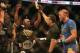 Sep 21, 2013; Toronto, Ontario, CAN; Jon Jones reacts after being handed the decision against Alexander Gustafsson during their light heavyweight championship bout at UFC 165 at the Air Canada Centre. Mandatory Credit: Tom Szczerbowski-USA TODAY Sports
