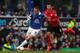 LIVERPOOL, ENGLAND - MARCH 15: James McCarthy of Everton competes with Gary Medel of Cardiff City during the Barclays Premier League match between Everton and Cardiff City at Goodison Park on March 15, 2014 in Liverpool, England. (Photo by Scott Heavey
