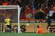 JOHANNESBURG, SOUTH AFRICA - JULY 11: Andres Iniesta of Spain scores the opening goal late into extra time past Maarten Stekelenburg of the Netherlands as Rafael Van der Vaart tries to defend during the 2010 FIFA World Cup South Africa Final match betwee