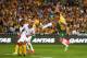 SYDNEY, AUSTRALIA - MAY 26: Tim Cahill of the Socceroos kicks for goal during the International Friendly match between the Australian Socceroos and South Africa at ANZ Stadium on May 26, 2014 in Sydney, Australia. (Photo by Cameron Spencer/Getty Images)
