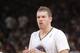 OAKLAND, CA - MARCH 22: David Lee #10 of the Golden State Warriors in a game against the San Antonio Spurs on March 22, 2014 at Oracle Arena in Oakland, California. NOTE TO USER: User expressly acknowledges and agrees that, by downloading and or using thi
