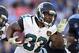 NASHVILLE, TN - NOVEMBER 10: Maurice Jones-Drew #32 of the Jacksonville Jaguars runs the ball against the Tennessee Titans at LP Field on November 10, 2013 in Nashville, Tennessee. The Jaguars defeated the Titans 29-27. (Photo by Wesley Hitt/Getty Imag