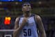 OKLAHOMA CITY, OK - April 29, 2014: Zach Randolph #50 of the Memphis Grizzlies look on during the game against the Oklahoma City Thunder in Game 5 of the Western Conference Quarterfinals during the 2014 NBA Playoffs at the Chesapeake Arena on April 29, 2