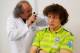 TERESOPOLIS, BRAZIL - MAY 26: Handout picture released by the Brazilian Football Confederation, showing Brazilian national football team player David Luiz, undergoing a medical check-up, at the squad's Granja Comary training complex, in Teresopolis, 90 km
