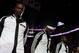 MIAMI, FL - May 26: LeBron James #6, Chris Bosh #1, and Dwyane Wade #3 of the Miami Heat stand during the National Anthem before Game Four of the Eastern Conference Finals against the Indiana Pacers during the 2014 NBA Playoffs at the American Airlines Ar