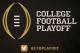 IRVING, TX - OCTOBER 16: A detail view of the College Football Playoff logo shown during a press conference on October 16, 2013 in Irving, Texas. Condoleezza Rice, Stanford University professor and former United States Secretary of State, was chosen to s