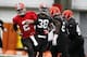 BEREA, OH - MAY 17: Cleveland Browns draft pick Johnny Manziel #2 works out during the Cleveland Browns rookie minicamp on May 17, 2014 at the Browns training facility in Berea, Ohio. (Photo by David Maxwell/Getty Images)
