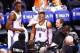 May 27, 2014; Oklahoma City, OK, USA; Oklahoma City Thunder guard Russell Westbrook (0) smiles for the media after the Oklahoma City Thunder defeated the San Antonio Spurs in game four of the Western Conference Finals of the 2014 NBA Playoffs at Chesapeak