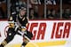 MONTREAL 1990's: Ulf Samuelsson #5 of the Pittsburgh Penguins skates against the Montreal Canadiens in the early 1990's at the Montreal Forum in Montreal, Quebec, Canada. (Photo by Denis Brodeur/NHLI via Getty Images)