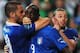 POZNAN, POLAND - JUNE 18: Leonardo Bonucci of Italy covers Mario Balotelli's mouth after he scores his side's second goal during the UEFA EURO 2012 group C match between Italy and Ireland at The Municipal Stadium on June 18, 2012 in Poznan, Poland. (Pho