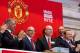 NEW YORK, NY - AUGUST 10: In this handout photo provided by the NYSE Euronext, Manchester United Executives Joel Glazer (2nd L) and Avram Glazer (C) and Ed Woodward prepare to ring the Opening Bell at the New York Stock Exchange on August 10, 2012 in New