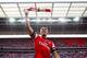 LONDON, ENGLAND - MAY 17: Olivier Giroud of Arsenal celebrates victory after the FA Cup with Budweiser Final match between Arsenal and Hull City at Wembley Stadium on May 17, 2014 in London, England. (Photo by Paul Gilham/Getty Images)
