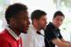 LAGOA, ALGARVE, PORTUGAL - MAY 21: Raheem Sterling speaks to the media after the England training session on May 21, 2014 in Lagoa, Algarve, Portugal. (Photo by Michael Regan/Getty Images)