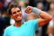 PARIS, FRANCE - MAY 29: Rafael Nadal of Spain celebrates victory in his men's singles match against dominic thiem of Austria on day five of the French Open at Roland Garros on May 29, 2014 in Paris, France. (Photo by Clive Brunskill/Getty Images)