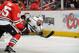 CHICAGO, IL - MAY 28: Willie Mitchell #33 of the Los Angeles Kings falls into the boards while chasing the puck against the Chicago Blackhawks in Game Five of the Western Conference Final during the 2014 NHL Stanley Cup Playoffs at the United Center on Ma