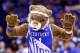 INDIANAPOLIS, IN - MARCH 30: The Kentucky Wildcats mascot performs against the Michigan Wolverines during the midwest regional final of the 2014 NCAA Men's Basketball Tournament at Lucas Oil Stadium on March 30, 2014 in Indianapolis, Indiana. (Photo by