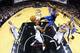 SAN ANTONIO, TX - MAY 29: Russell Westbrook #0 of the Oklahoma City Thunder goes up for a dunk in the first half against Kawhi Leonard #2 of the San Antonio Spurs during Game Five of the Western Conference Finals of the 2014 NBA Playoffs at AT&T Center o