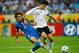 Andrea Pirlo and Michael Ballack waged war in the midfield.