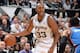 SAN ANTONIO,TX - MAY 29: Boris Diaw #33 of the San Antonio Spurs looks to pass the ball against the Oklahoma City Thunder in Game Five of the Western Conference Finals during the 2014 NBA Playoffs on May 29, 2014 at the AT&T Center in San Antonio, Texas.