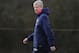 ST ALBANS, ENGLAND - FEBRUARY 18: Arsenal manager Arsene Wenger during a training session at London Colney on February 18, 2014 in St Albans, England. (Photo by Shaun Botterill/Getty Images)