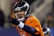 EAST RUTHERFORD, NJ - FEBRUARY 02: Quarterback Peyton Manning #18 of the Denver Broncos calls a play against the Seattle Seahawks during Super Bowl XLVIII at MetLife Stadium on February 2, 2014 in East Rutherford, New Jersey. (Photo by Kevin C. Cox/Gett