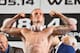 LONDON, ENGLAND - MAY 30: George Groves steps on the scales at the Carl Froch v George Groves - Weigh-In at Wembley Arena on May 30, 2014 in London, England. The WBA & IBF Super Middleweight World Championship fight between Carl Froch and George Groves t