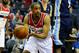 Mar 3, 2014; Washington, DC, USA; Washington Wizards point guard Andre Miller (24) looks to pass as Memphis Grizzlies shooting guard Tony Allen (9) defends during the first half at Verizon Center. Mandatory Credit: Brad Mills-USA TODAY Sports