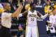 May 13, 2014; Indianapolis, IN, USA; Indiana Pacers center Roy Hibbert (55) reacts to a foul call in a game against the Washington Wizards guard Bradley Beal (3) at Bankers Life Fieldhouse. Washington defeats Indiana 102-79. Mandatory Credit: Brian Spur