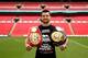 LONDON, ENGLAND - MAY 29: Carl Froch poses after a press conference to announce the upcoming WBA & IBF Super Middleweight World Championship fight between Carl Froch and George Groves at Wembley Stadium on May 29, 2014 in London, England. (Photo by Jord