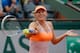 Maria Sharapova unleashes her forehand during her third-round match at the French Open