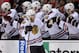 LOS ANGELES, CA - MAY 30: Patrick Kane #88 of the Chicago Blackhawks celebrates with teammates after scoring a second period goal in Game Six of the Western Conference Final during the 2014 Stanley Cup Playoffs at Staples Center on May 30, 2014 in Los An