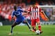 LONDON, ENGLAND - APRIL 30: Koke of Club Atletico de Madrid is tackled by Ramires of Chelsea during the UEFA Champions League semi-final second leg match between Chelsea and Club Atletico de Madrid at Stamford Bridge on April 30, 2014 in London, England.